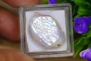 Stunning 14.13 Carat Freeform Keshi Pearl, Fully Drilled!